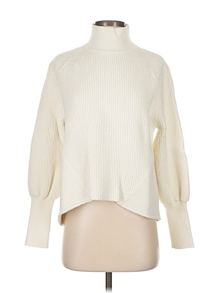 Pre-owned Frame Turtleneck Sweater In White