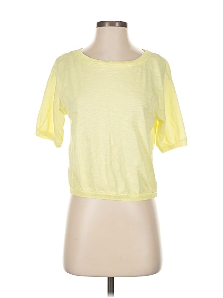 Pre-owned Bobi Short Sleeve T-shirt In Yellow