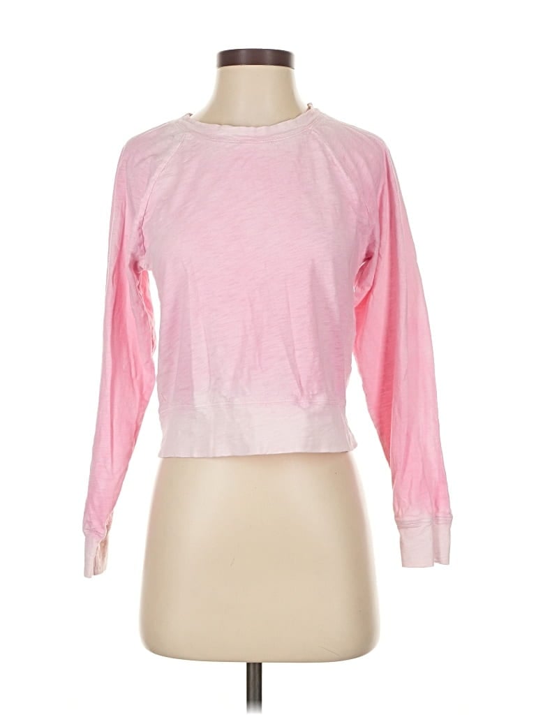 Pre-owned Bobi Long Sleeve T-shirt In Pink