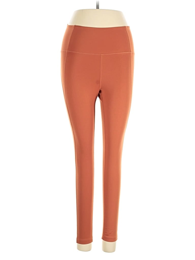 Pre-owned Girlfriend Collective Active Pants In Orange