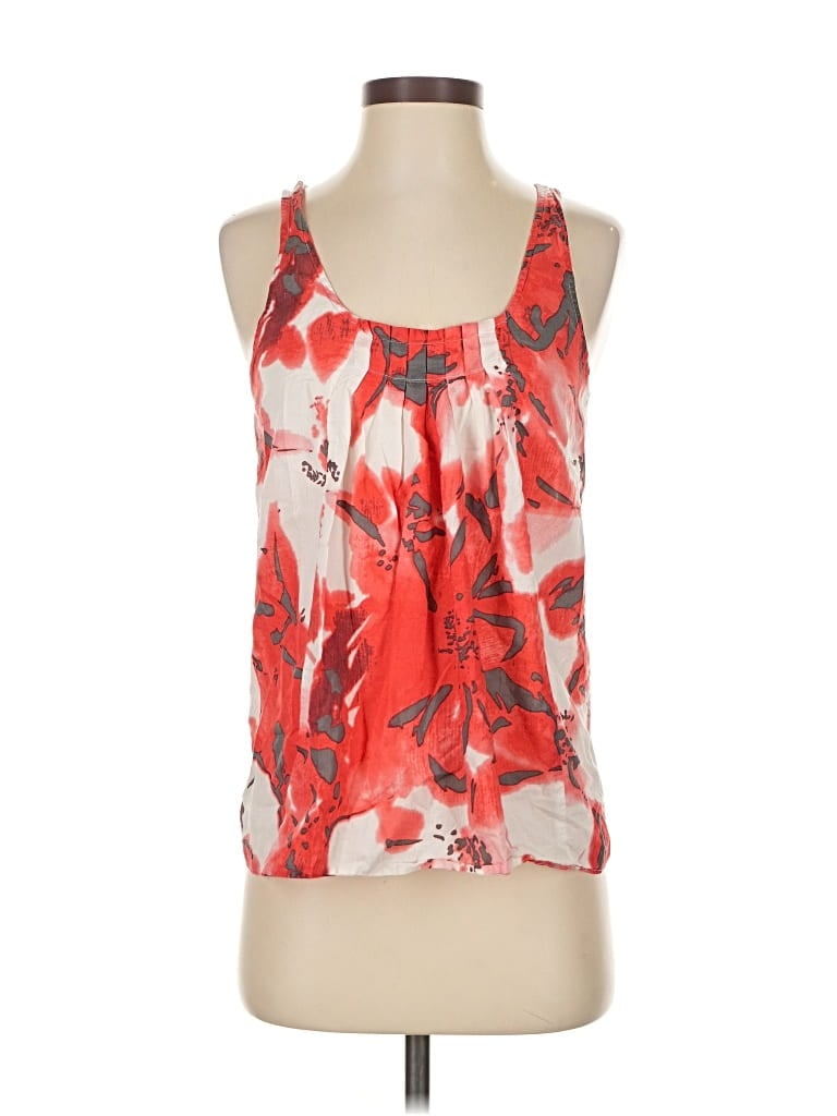 Pre-owned Calvin Klein Sleeveless Blouse In Red