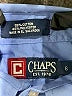 Chaps Solid Blue Long Sleeve Button-Down Shirt Size 6 - photo 3