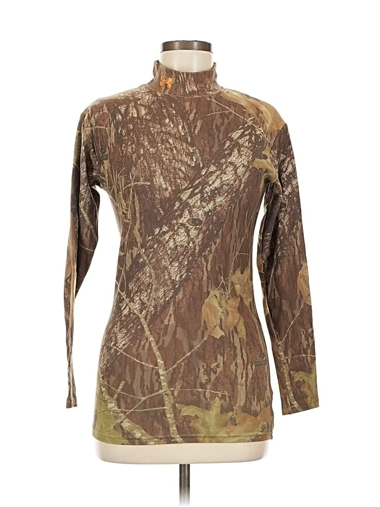 Pre-owned Under Armour Turtleneck Sweater In Brown