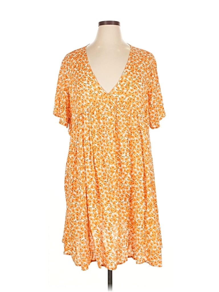Pre-owned Shein Casual Dress In Orange