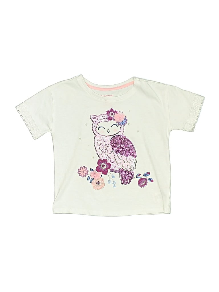 Pre-owned Isaac Mizrahi New York Kids' Short Sleeve T-shirt In White