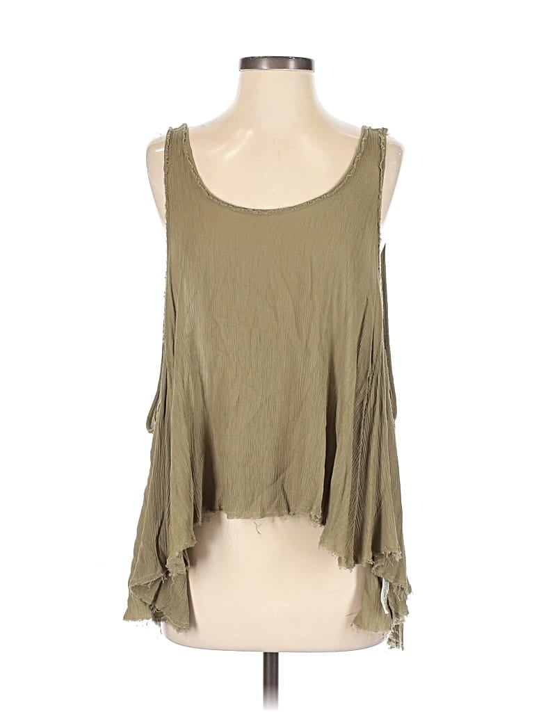 Pre-owned Intimately By Free People Sleeveless Blouse In Green