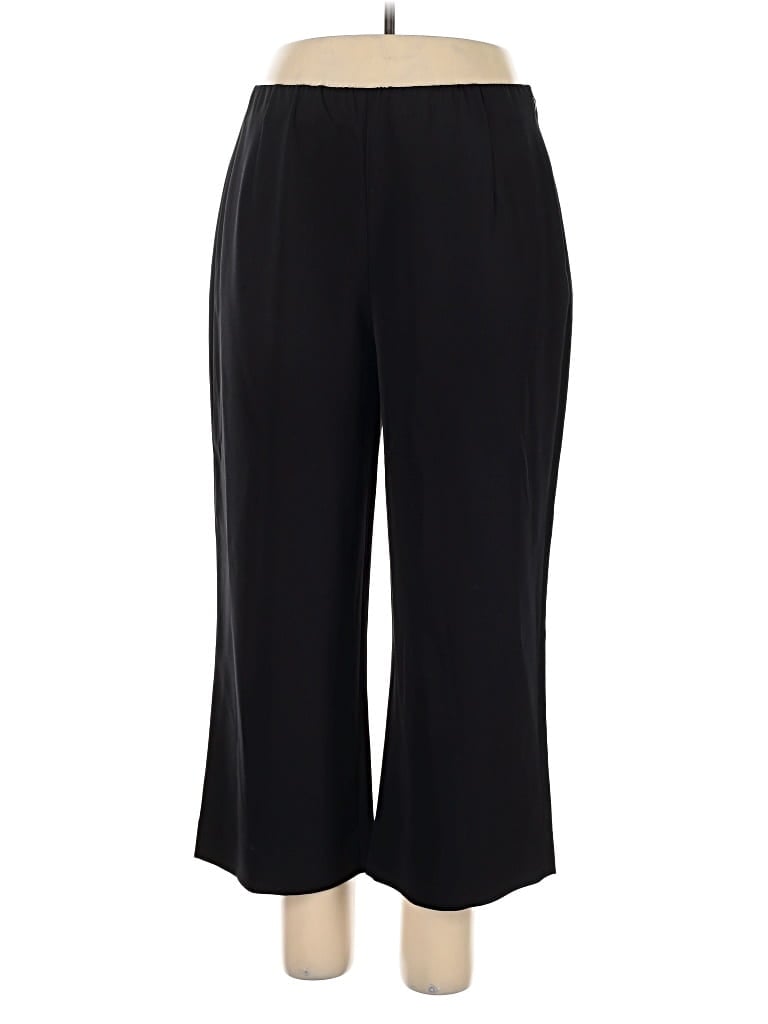 Pre-owned Lafayette 148 Silk Pants In Black