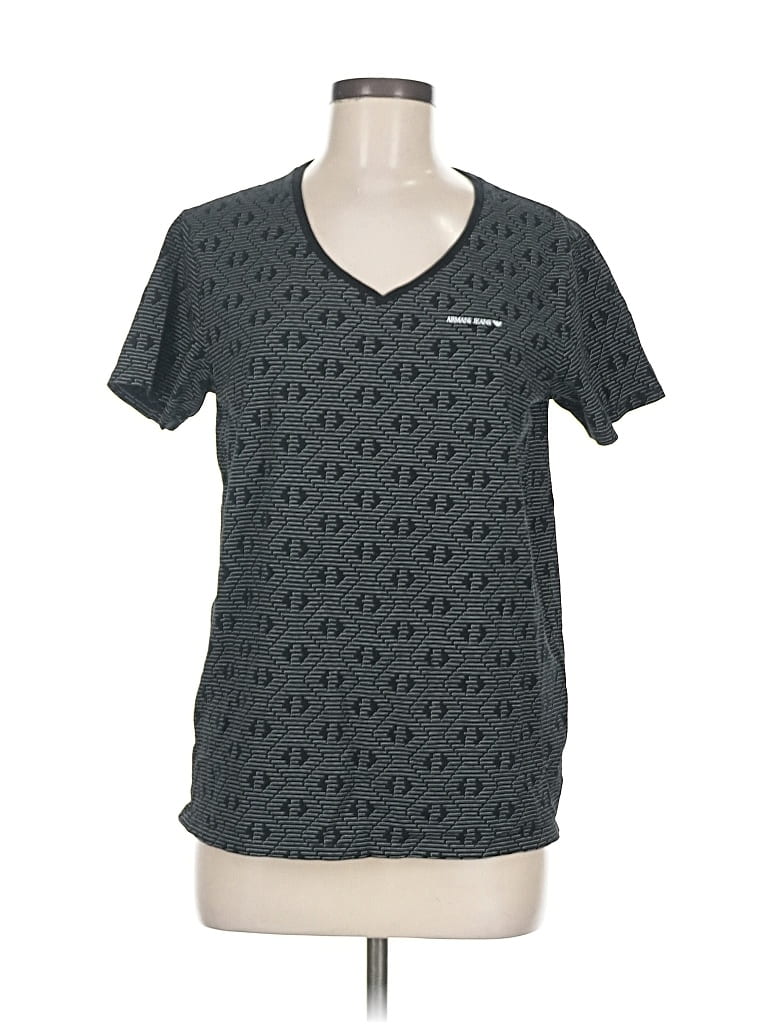 Pre-owned Armani Jeans Short Sleeve T-shirt In Black