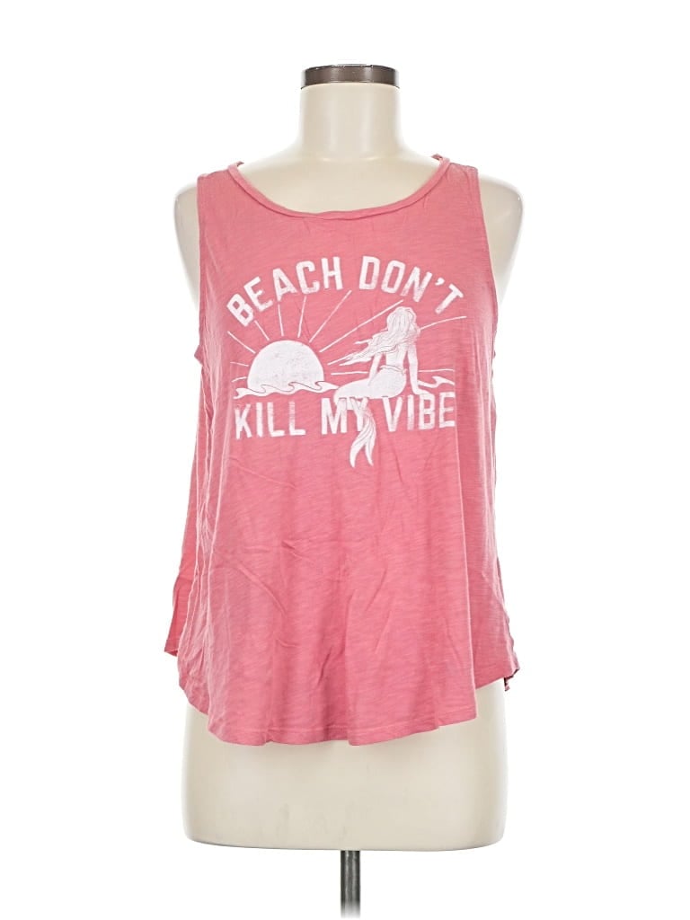 Pre-owned Torrid Tank Top Pink Cold Shoulder Neckline Tops