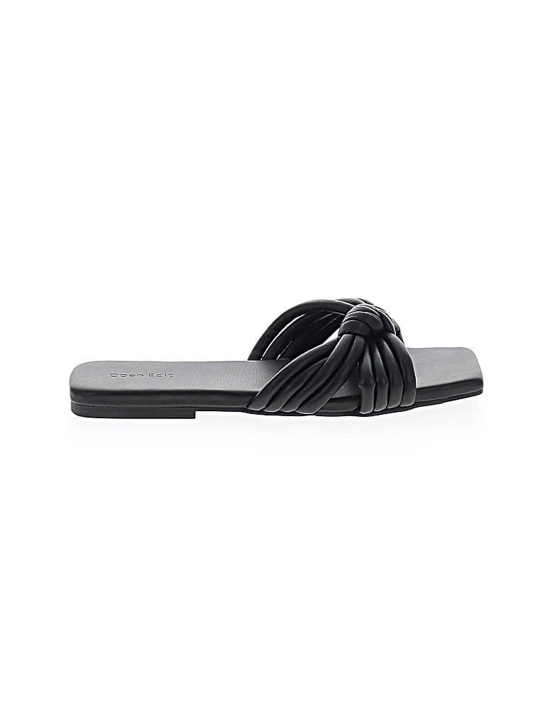 Pre-owned Open Edit Sandals In Black