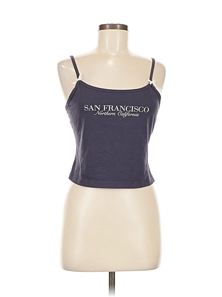 Pre-owned Wild Fable Tank Top Blue Strapless Neckline Tops