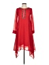 Global Desi 100% Polyester Red Casual Dress Size XS - photo 1
