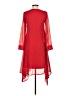Global Desi 100% Polyester Red Casual Dress Size XS - photo 2