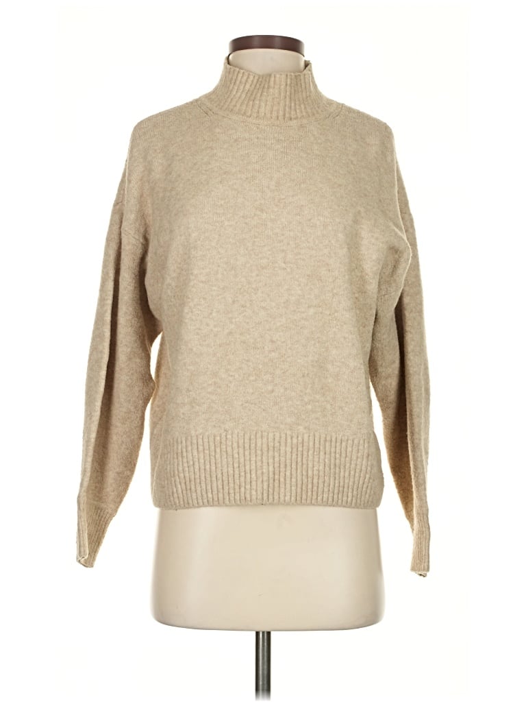 Pre-owned H&m Turtleneck Sweater In Brown