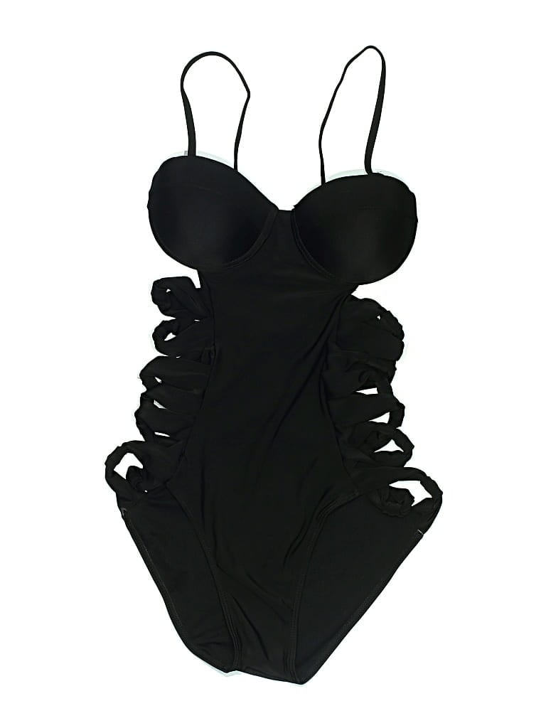 Pre-owned Unbranded One Piece Swimsuit In Black