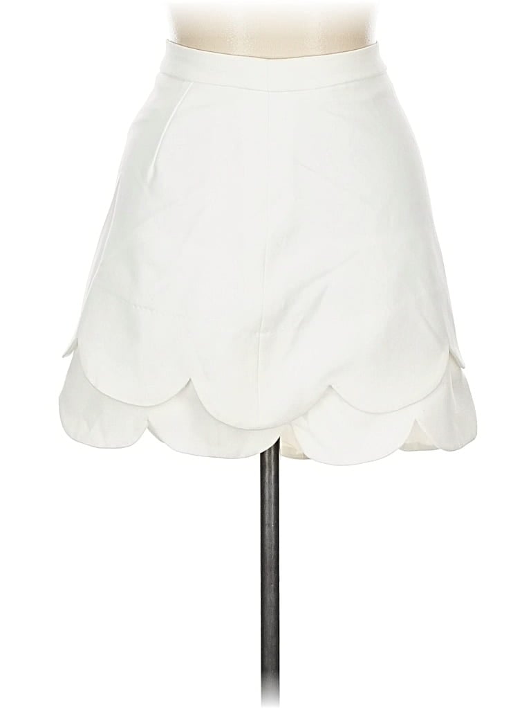 Pre-owned English Factory Formal Skirt In White