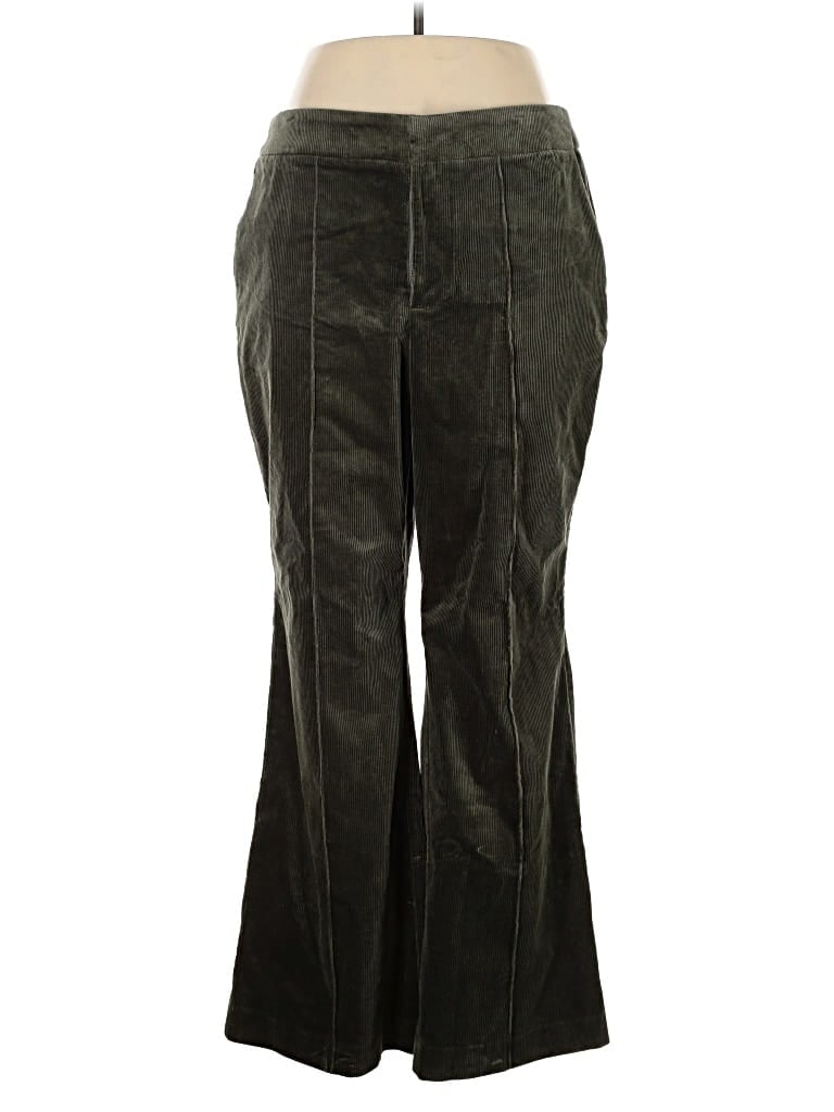Pre-owned Avec Les Filles Casual Pants In Green