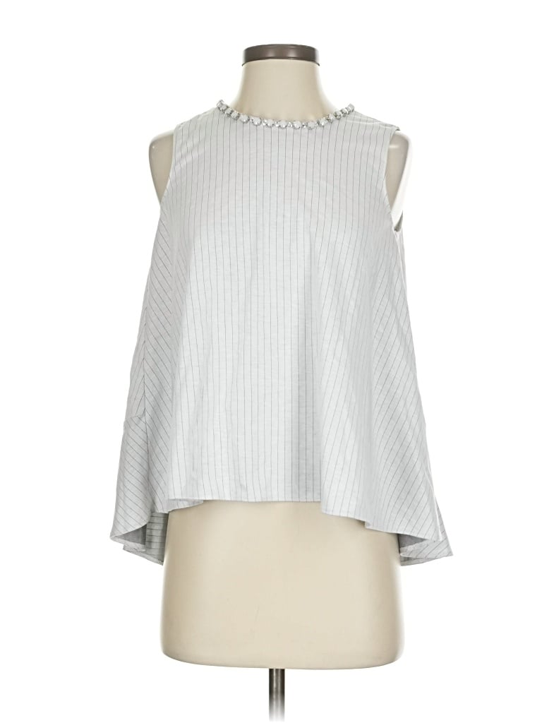 Pre-owned Jill Stuart Sleeveless Blouse In White
