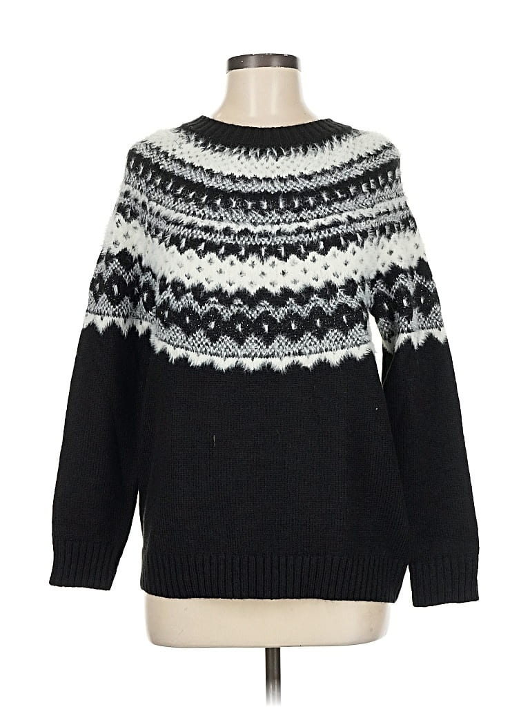 Pre-owned Talbots Pullover Sweater In Black