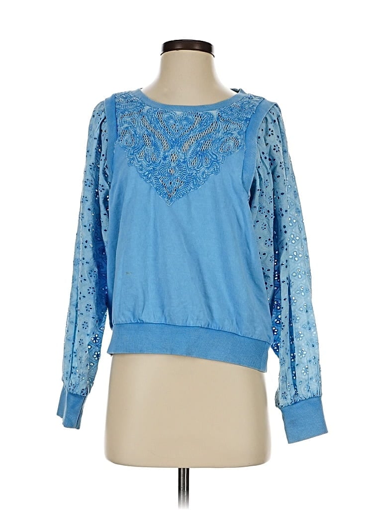 Pre-owned Pilcro Pullover Sweater In Blue