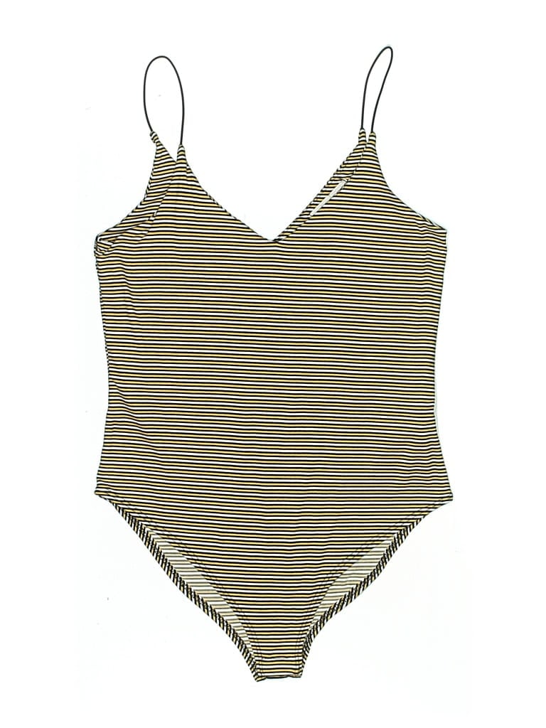 Pre-owned Gaze Bodysuit In Gold