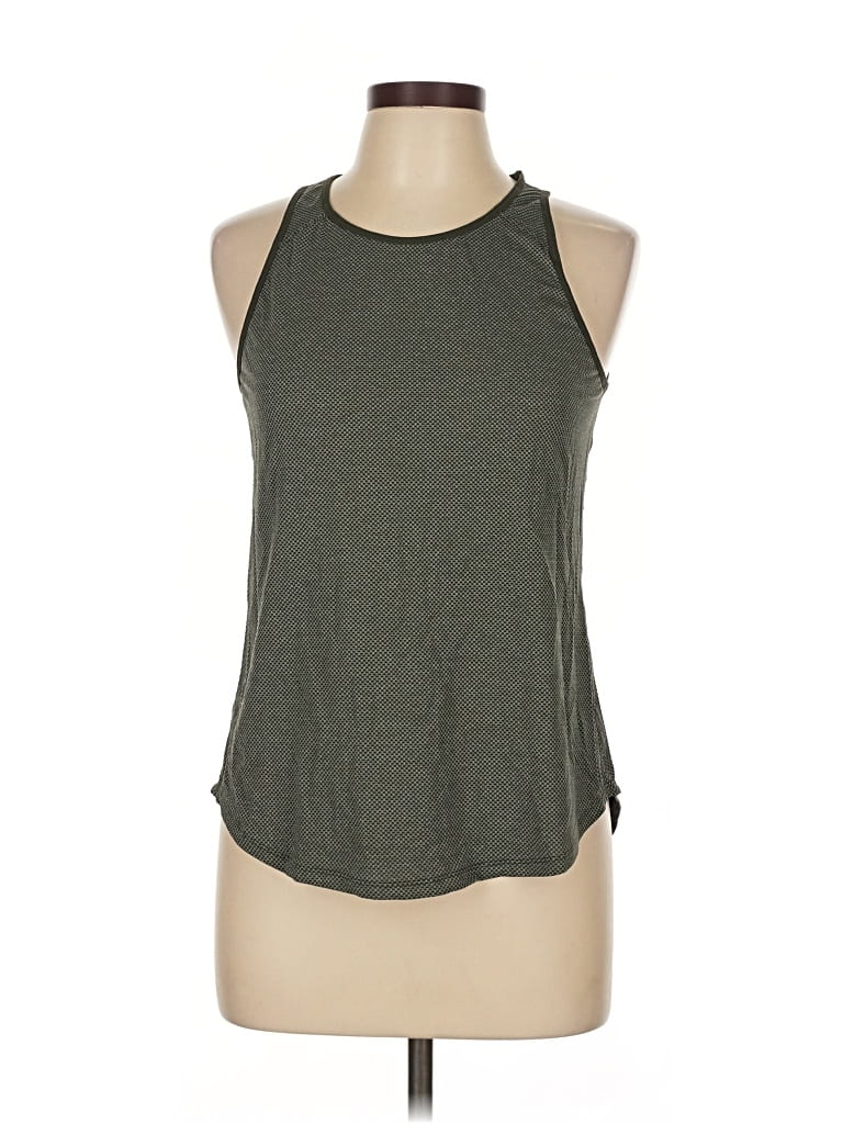 Pre-owned Lululemon Athletica Tank Top Teal Halter Neckline Tops In Blue