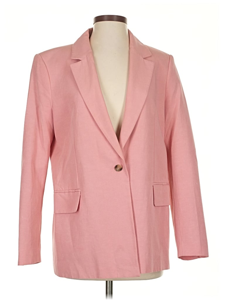 Pre-owned Zara Blazer Jacket In Pink