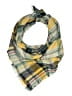 Unbranded Plaid Yellow Green Scarf One size - photo 1