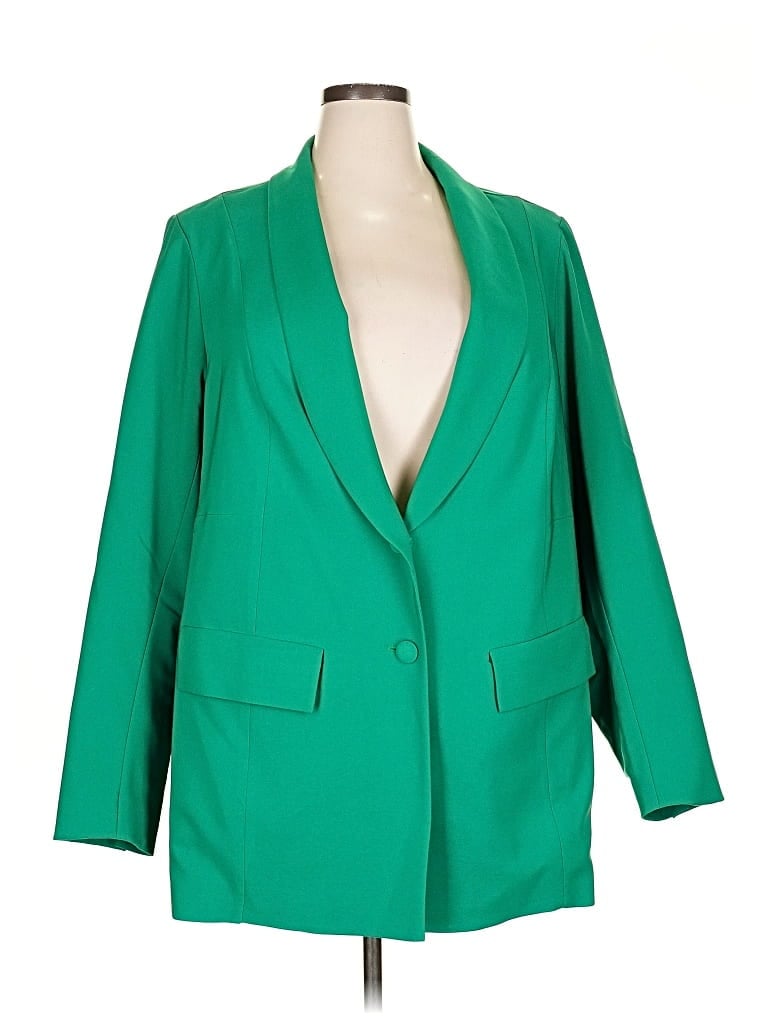 Pre-owned Torrid Blazer Jacket In Green