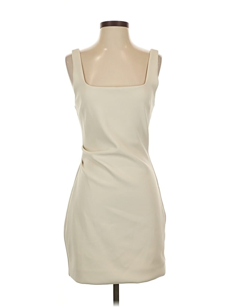 Pre-owned Babaton Cocktail Dress In White