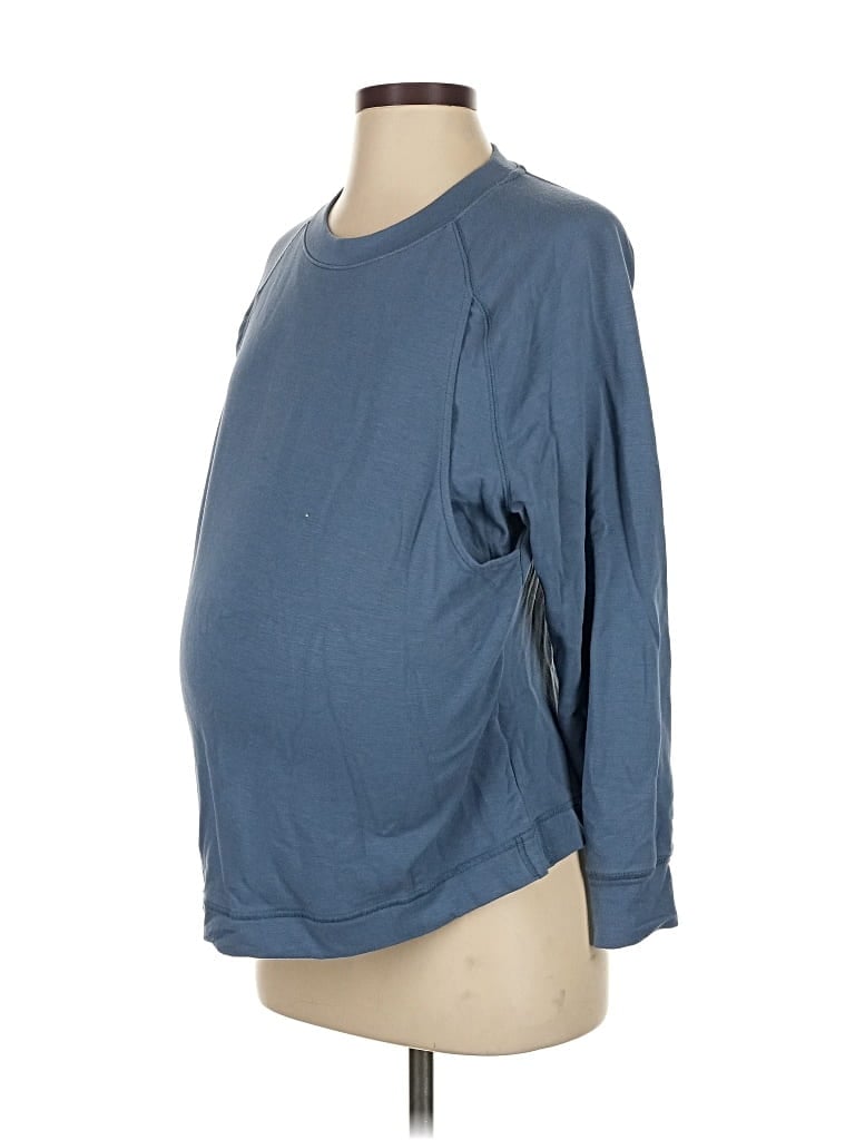 Pre-owned Old Navy - Maternity Sweatshirt In Blue