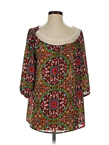 Art and Soul 3/4 Sleeve Blouse (view 1)