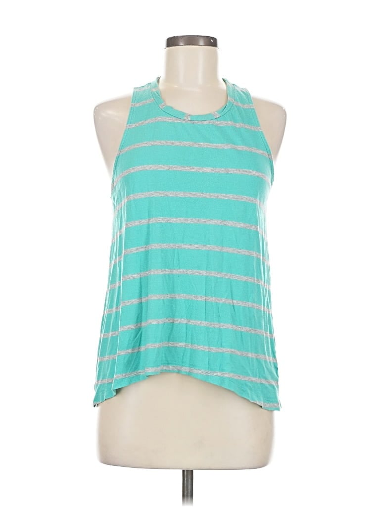 Pre-owned Gap Outlet Tank Top Teal Halter Neckline Tops In Blue