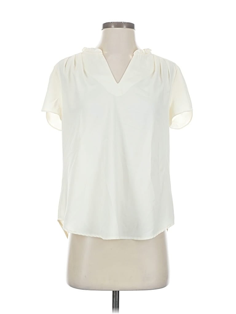 Pre-owned 41hawthorn Short Sleeve Blouse In White