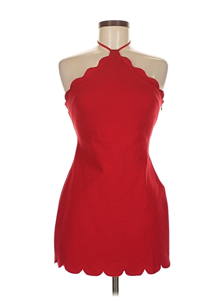 Pre-owned Kimchi Blue Sleeveless Top Red Halter Neckline Tops