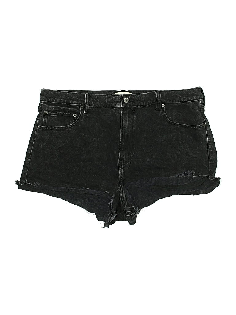 Pre-owned Abercrombie & Fitch Denim Shorts In Black
