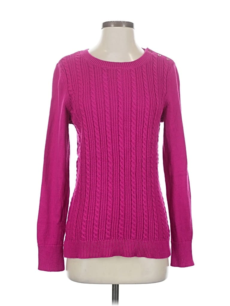 Pre-owned Talbots Pullover Sweater In Pink