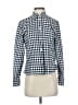 J.Crew Checkered-gingham Blue Long Sleeve Blouse Size 2 - photo 1