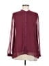 Soft Surroundings 100% Polyester Burgundy Long Sleeve Blouse Size M - photo 1