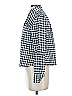 J.Crew Checkered-gingham Blue Long Sleeve Blouse Size 2 - photo 5