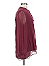 Soft Surroundings 100% Polyester Burgundy Long Sleeve Blouse Size M - photo 4