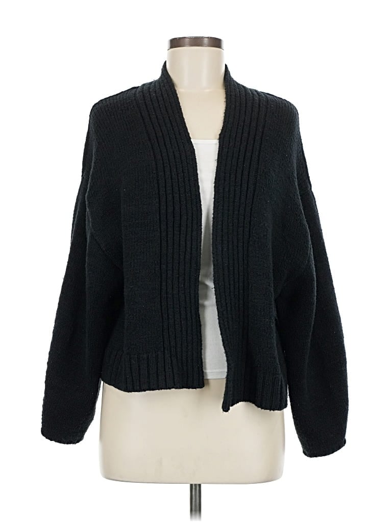 Pre-owned Abercrombie & Fitch Cardigan Sweater In Black