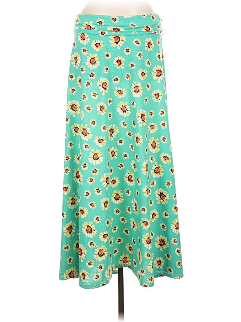 Pre-owned Lularoe Casual Skirt In Green