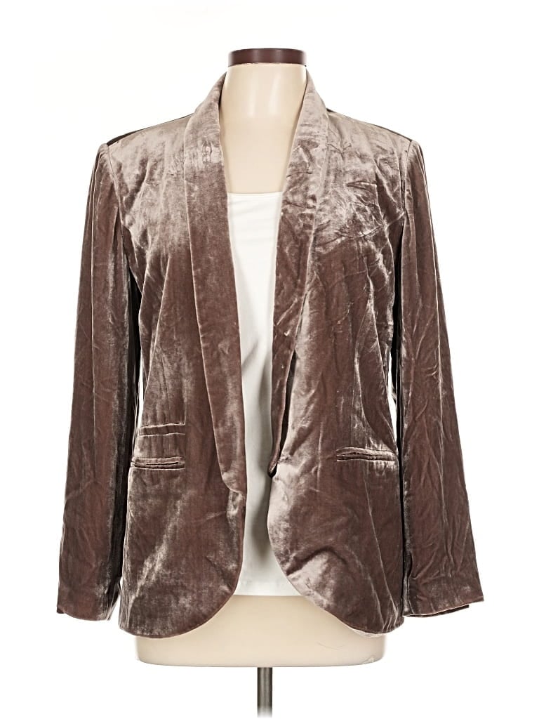 Pre-owned Garnet Hill Blazer Jacket In Brown