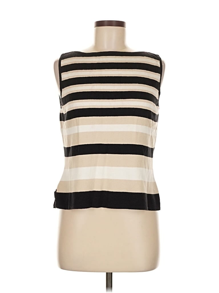 Pre-owned Jeanne Pierre Sweater Vest In White