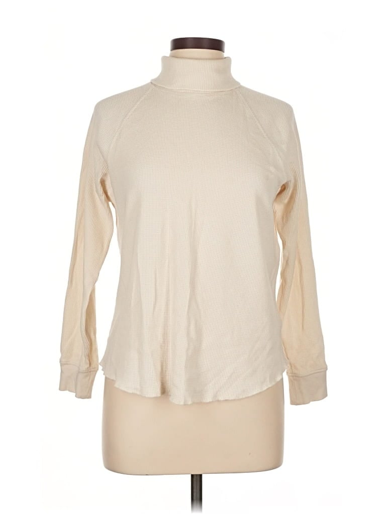 Pre-owned Everlane Long Sleeve Turtleneck In White