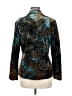 Chico's 100% Polyester Print Teal Blazer Size Med (1) - photo 2