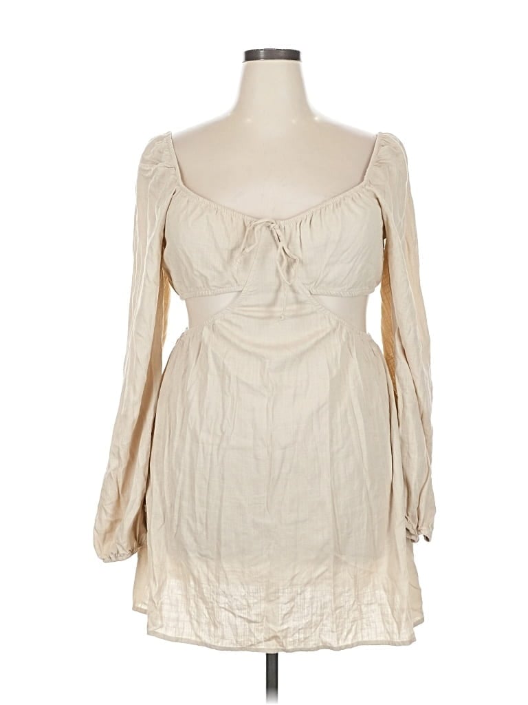 Pre-owned Wild Fable Casual Dress In White