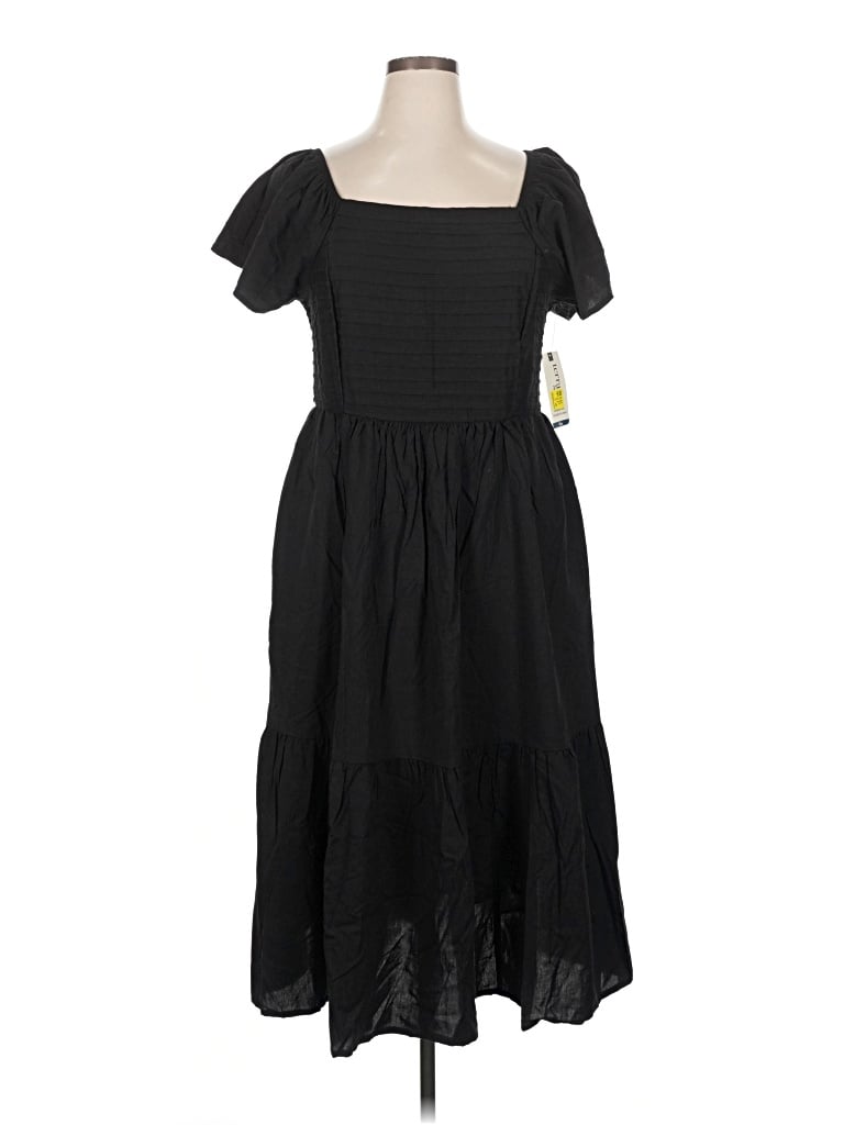 Pre-owned Terra & Sky Casual Dress In Black