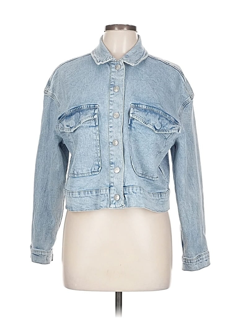 Pre-owned Dkny Jeans Denim Jacket In Blue